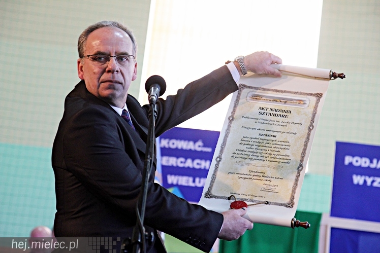 Uroczystość nadania imienia Leszka Deptuły Gimnazjum w Wadowicach Górnych