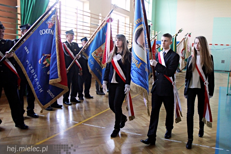 Uroczystość nadania imienia Leszka Deptuły Gimnazjum w Wadowicach Górnych