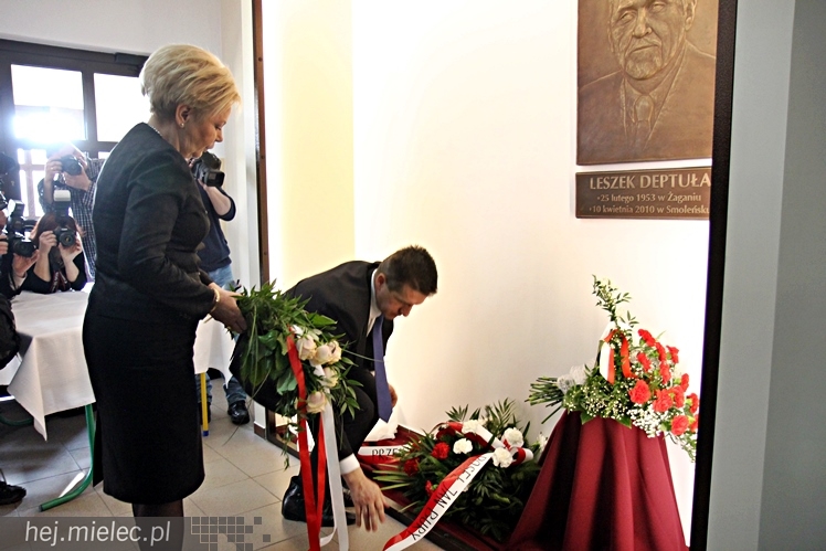 Uroczystość nadania imienia Leszka Deptuły Gimnazjum w Wadowicach Górnych