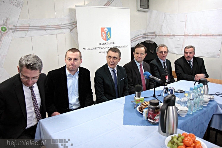 Wizyta na budowie mostu na Wiśle między Połańcem i Sadkową Górą