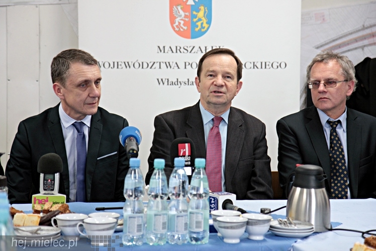 Wizyta na budowie mostu na Wiśle między Połańcem i Sadkową Górą