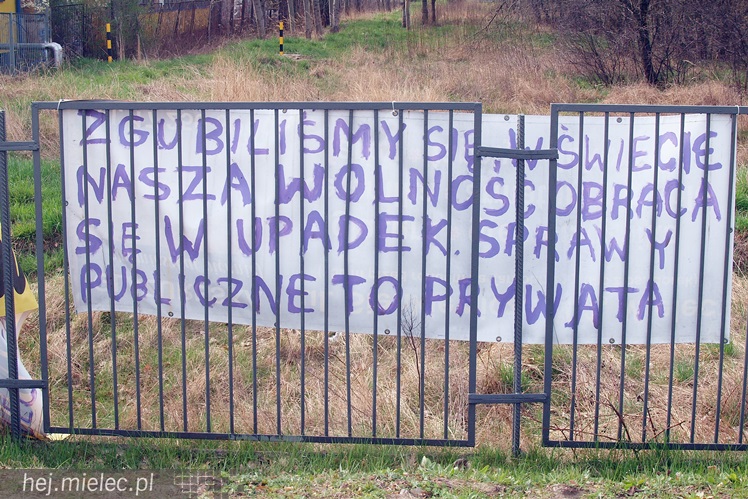 Polityczne, antysemickie hasła na ulicach miasta