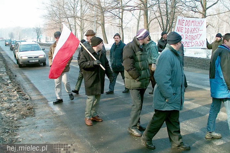 Blokada rolnicza Samoobrony w Mielcu - 24 lutego 2003