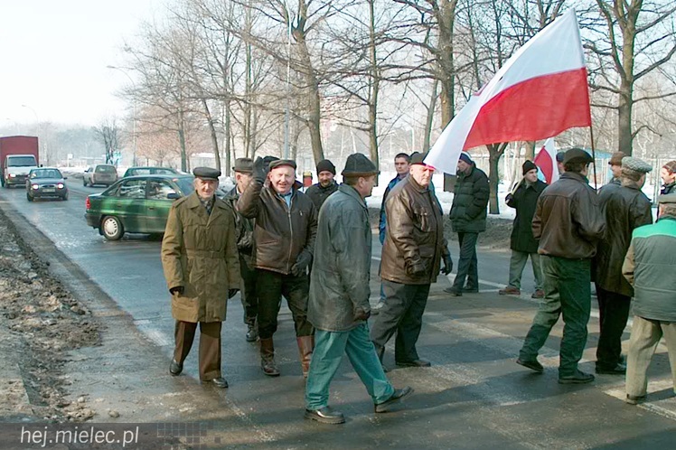 Blokada rolnicza Samoobrony w Mielcu - 24 lutego 2003