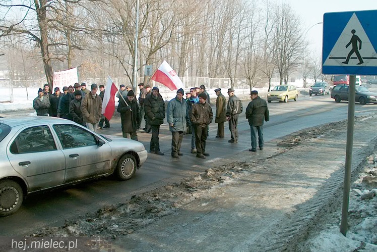 Blokada rolnicza Samoobrony w Mielcu - 24 lutego 2003