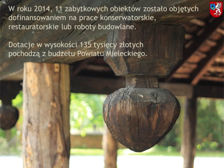 Jedenaście zabytków otrzymało dotację na remonty w 2014 roku