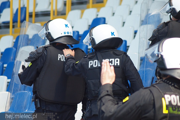 Policjanci z oddziałów prewencji ćwiczyli na Stadionie Miejskim w Mielcu