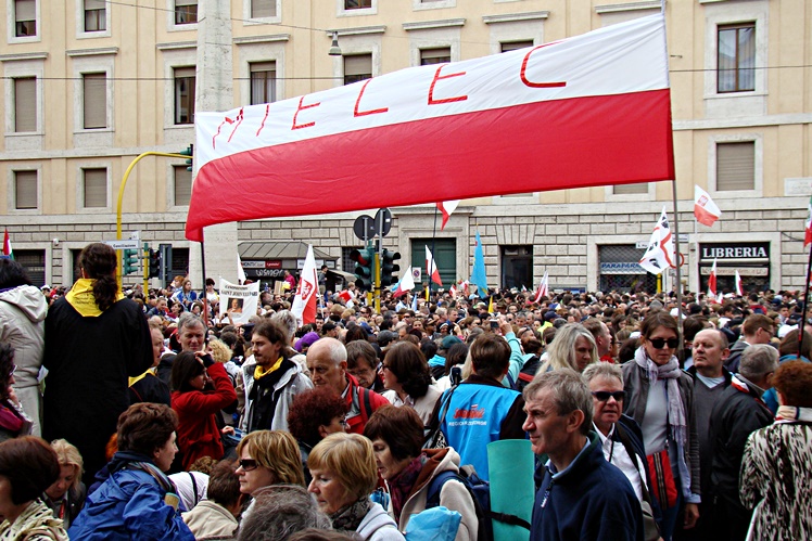 Mielecka ?Solidarność? na kanonizacji Jana Pawła II w Rzymie