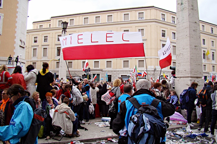 Mielecka ?Solidarność? na kanonizacji Jana Pawła II w Rzymie