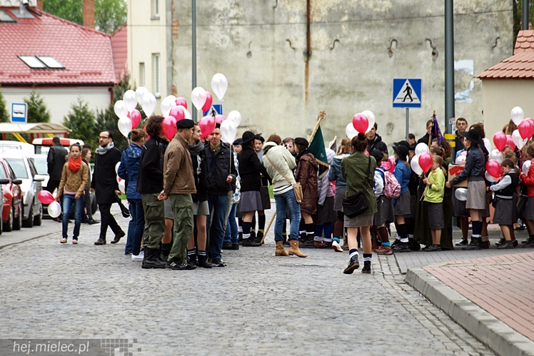Uroczystości obchodów uchwalenia Konstytucji 3 maja w Mielcu