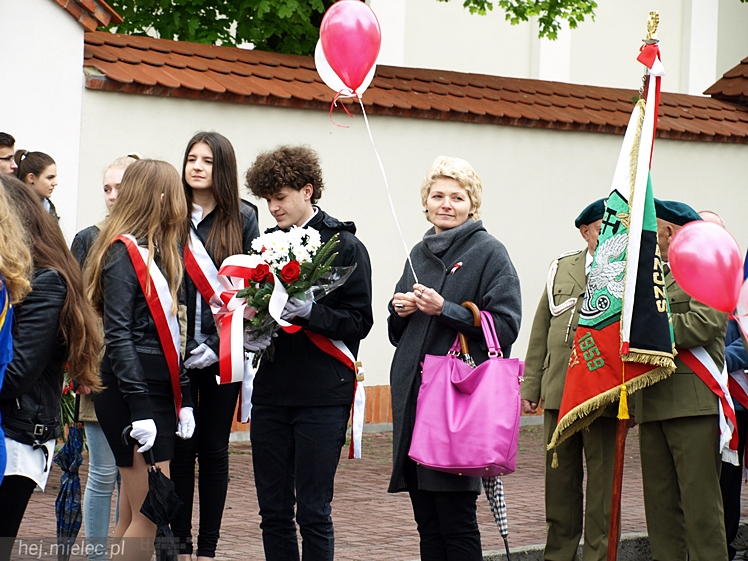Uroczystości obchodów uchwalenia Konstytucji 3 maja w Mielcu