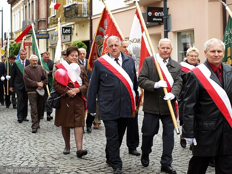 Uroczystości obchodów uchwalenia Konstytucji 3 maja w Mielcu