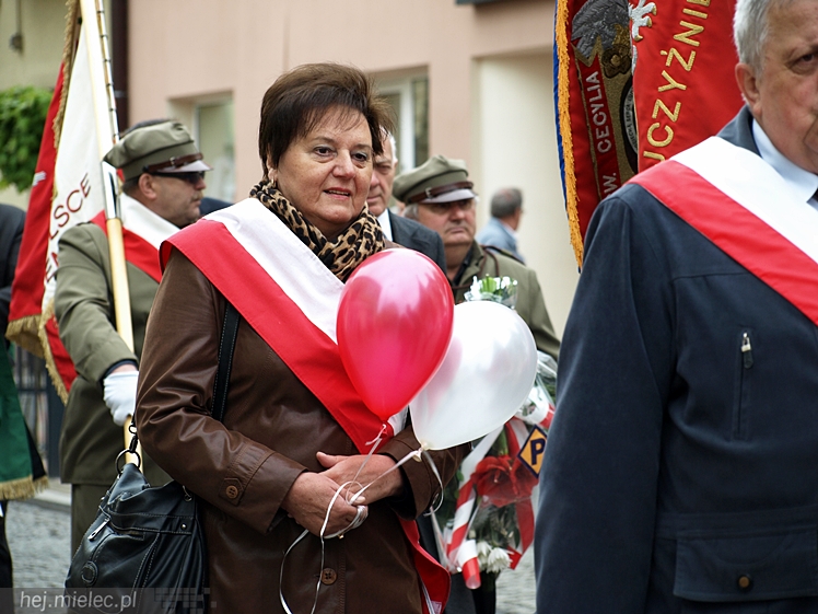 Uroczystości obchodów uchwalenia Konstytucji 3 maja w Mielcu