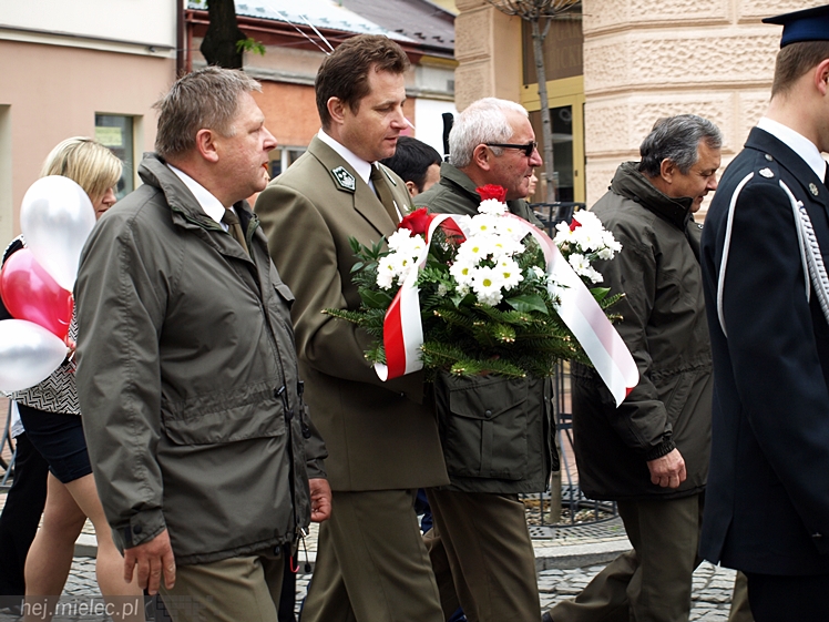 Uroczystości obchodów uchwalenia Konstytucji 3 maja w Mielcu