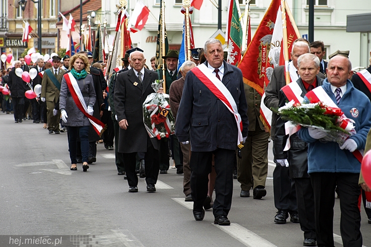 Uroczystości obchodów uchwalenia Konstytucji 3 maja w Mielcu