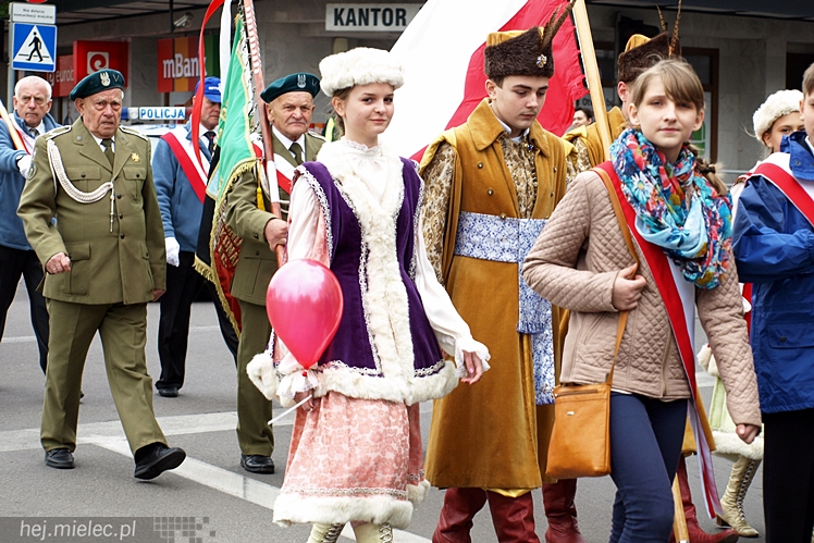 Uroczystości obchodów uchwalenia Konstytucji 3 maja w Mielcu