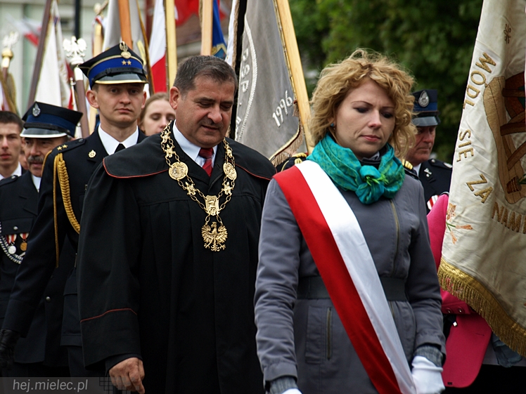 Uroczystości obchodów uchwalenia Konstytucji 3 maja w Mielcu