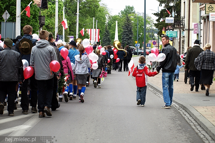 Uroczystości obchodów uchwalenia Konstytucji 3 maja w Mielcu