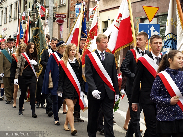 Uroczystości obchodów uchwalenia Konstytucji 3 maja w Mielcu