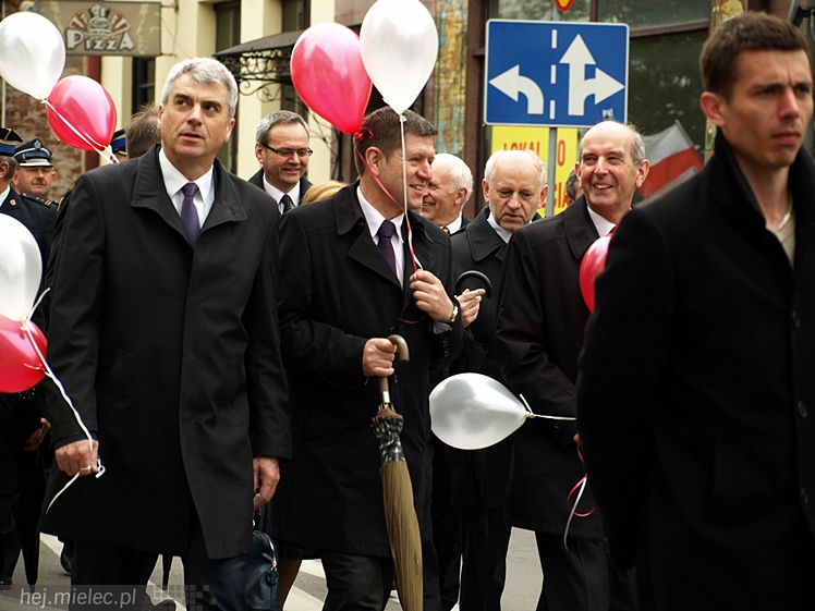 Uroczystości obchodów uchwalenia Konstytucji 3 maja w Mielcu