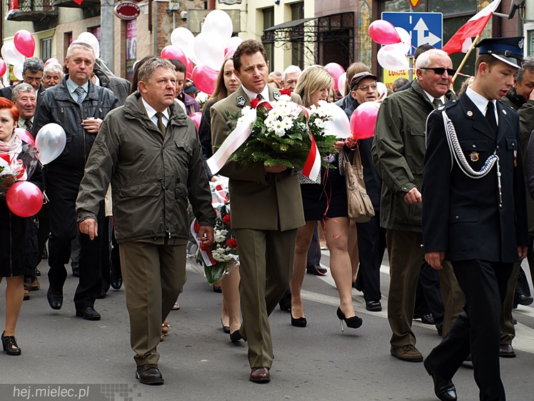 Uroczystości obchodów uchwalenia Konstytucji 3 maja w Mielcu
