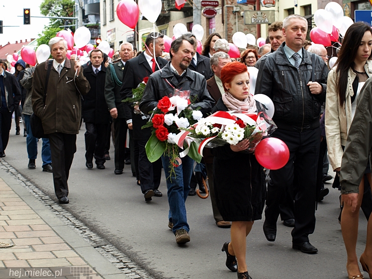 Uroczystości obchodów uchwalenia Konstytucji 3 maja w Mielcu