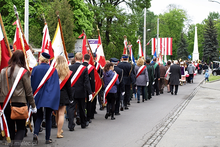 Uroczystości obchodów uchwalenia Konstytucji 3 maja w Mielcu