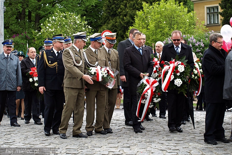 Uroczystości obchodów uchwalenia Konstytucji 3 maja w Mielcu