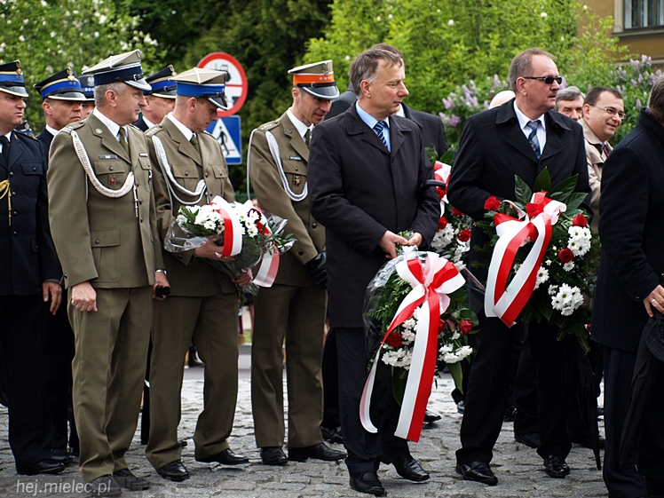Uroczystości obchodów uchwalenia Konstytucji 3 maja w Mielcu