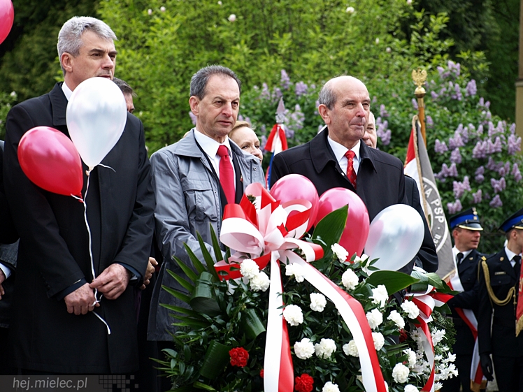 Uroczystości obchodów uchwalenia Konstytucji 3 maja w Mielcu