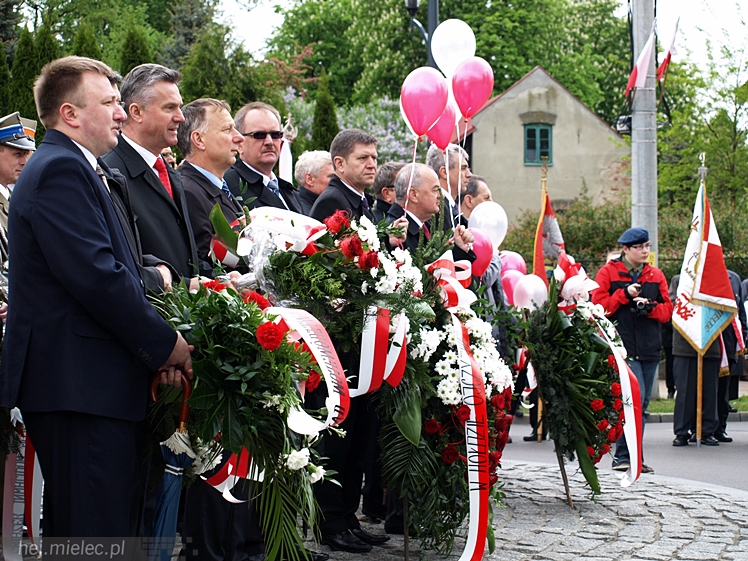 Uroczystości obchodów uchwalenia Konstytucji 3 maja w Mielcu