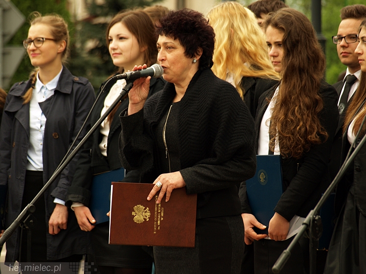Uroczystości obchodów uchwalenia Konstytucji 3 maja w Mielcu