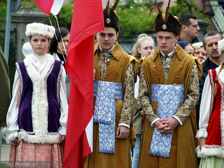 Uroczystości obchodów uchwalenia Konstytucji 3 maja w Mielcu
