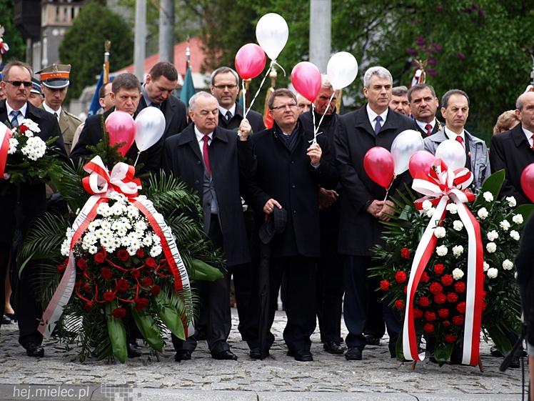 Uroczystości obchodów uchwalenia Konstytucji 3 maja w Mielcu