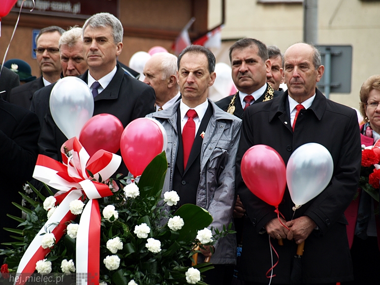 Uroczystości obchodów uchwalenia Konstytucji 3 maja w Mielcu