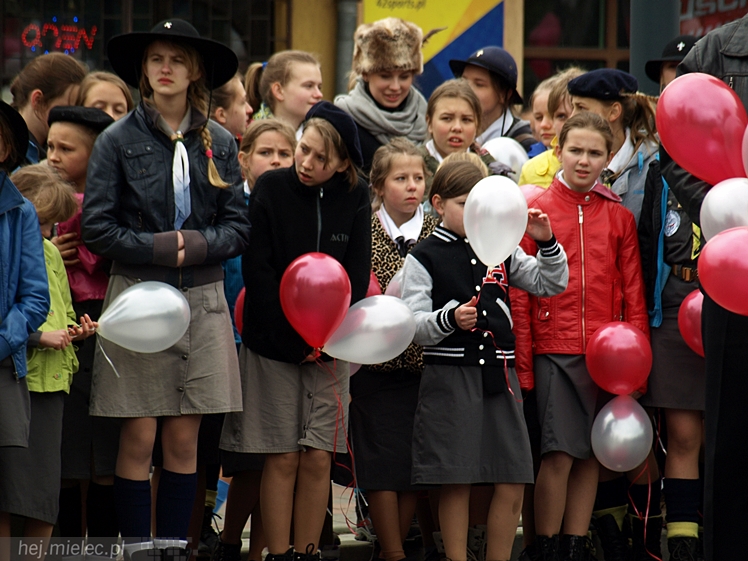 Uroczystości obchodów uchwalenia Konstytucji 3 maja w Mielcu
