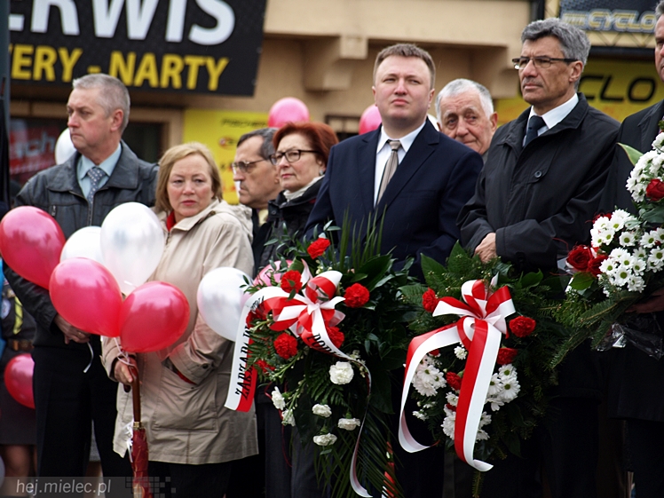 Uroczystości obchodów uchwalenia Konstytucji 3 maja w Mielcu