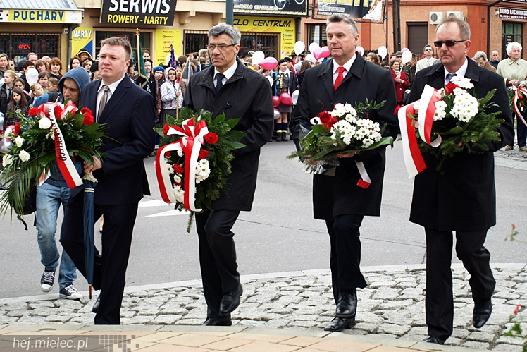 Uroczystości obchodów uchwalenia Konstytucji 3 maja w Mielcu