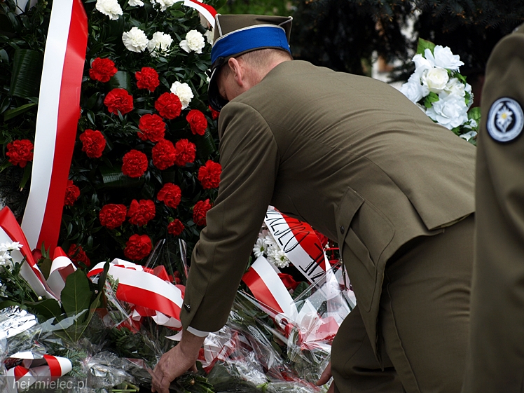 Uroczystości obchodów uchwalenia Konstytucji 3 maja w Mielcu