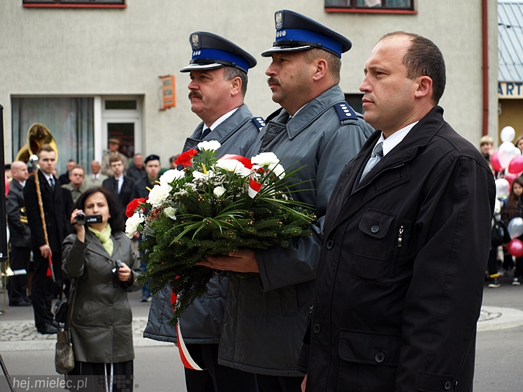 Uroczystości obchodów uchwalenia Konstytucji 3 maja w Mielcu
