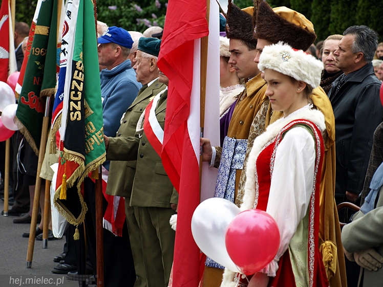 Uroczystości obchodów uchwalenia Konstytucji 3 maja w Mielcu
