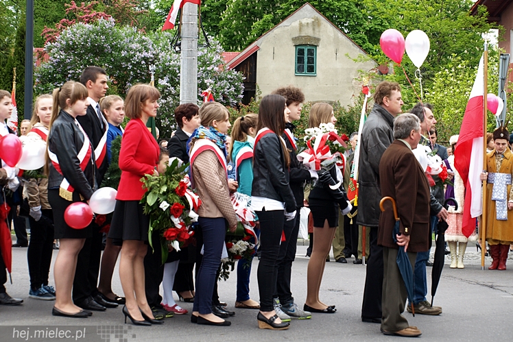 Uroczystości obchodów uchwalenia Konstytucji 3 maja w Mielcu