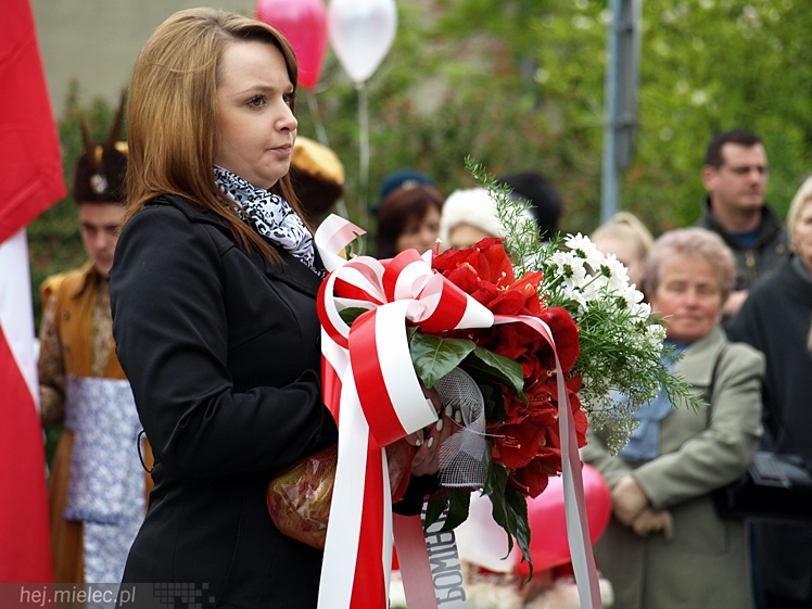 Uroczystości obchodów uchwalenia Konstytucji 3 maja w Mielcu