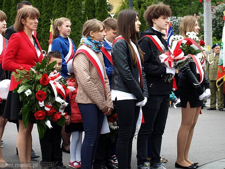 Uroczystości obchodów uchwalenia Konstytucji 3 maja w Mielcu