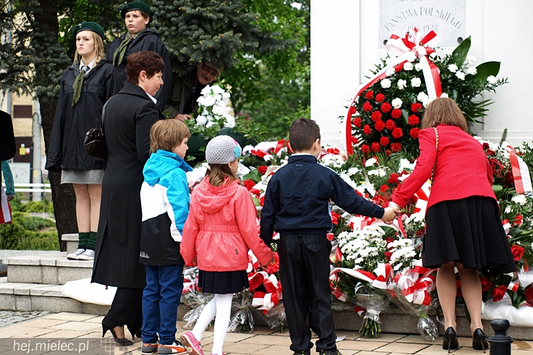 Uroczystości obchodów uchwalenia Konstytucji 3 maja w Mielcu