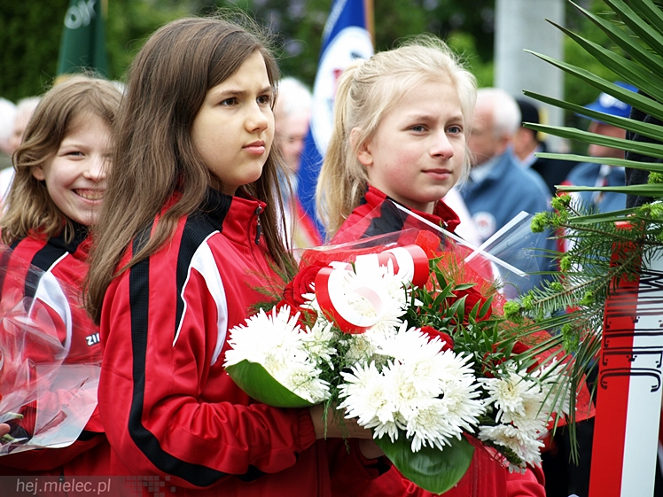 Uroczystości obchodów uchwalenia Konstytucji 3 maja w Mielcu