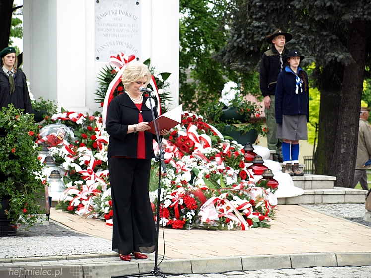 Uroczystości obchodów uchwalenia Konstytucji 3 maja w Mielcu