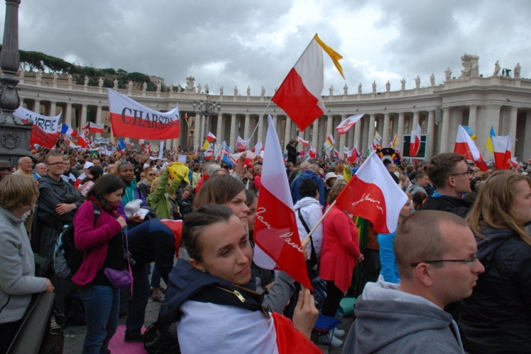 Mieleccy pielgrzymi na kanonizacji papieży w Watykanie