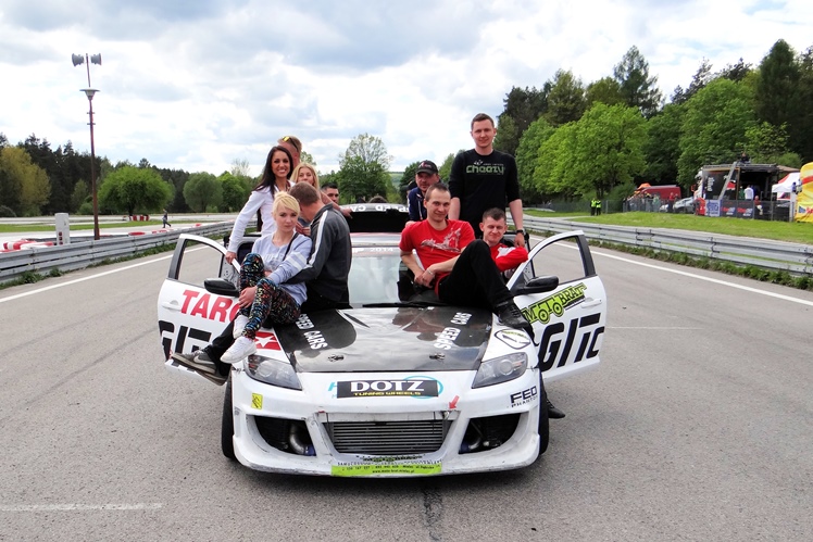Jacek Popiołek podczas II rundy Driftingowych Mistrzostw Polski