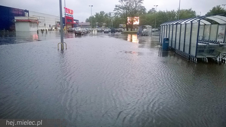 Porywisty wiatr łamie drzewa, zrywa poszycia dachów i ocieplenia budynków